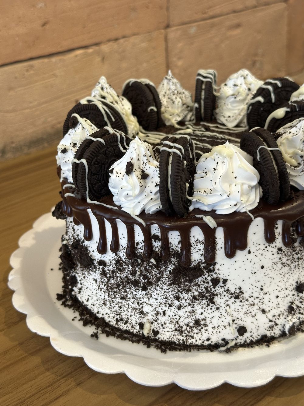 Bolo cookies e cream